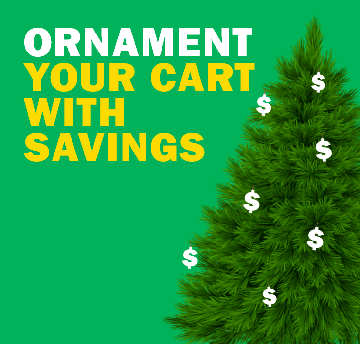 Ornament Your Cart With Savings - subscribe to newsletter