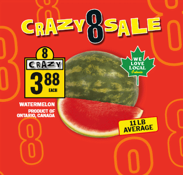 Crazy 8 Sale - We Love Local - Canada - Watermelon - Potato Basket