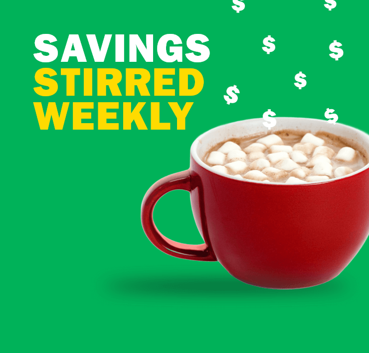 Savings Stirred Weekly - subscribe to newsletter