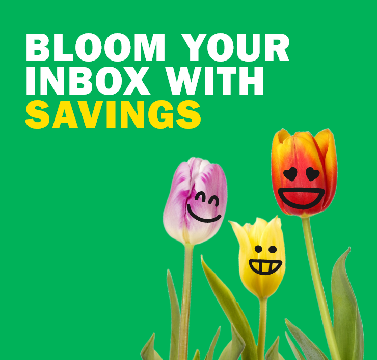 Bloom your Inbox with Savings