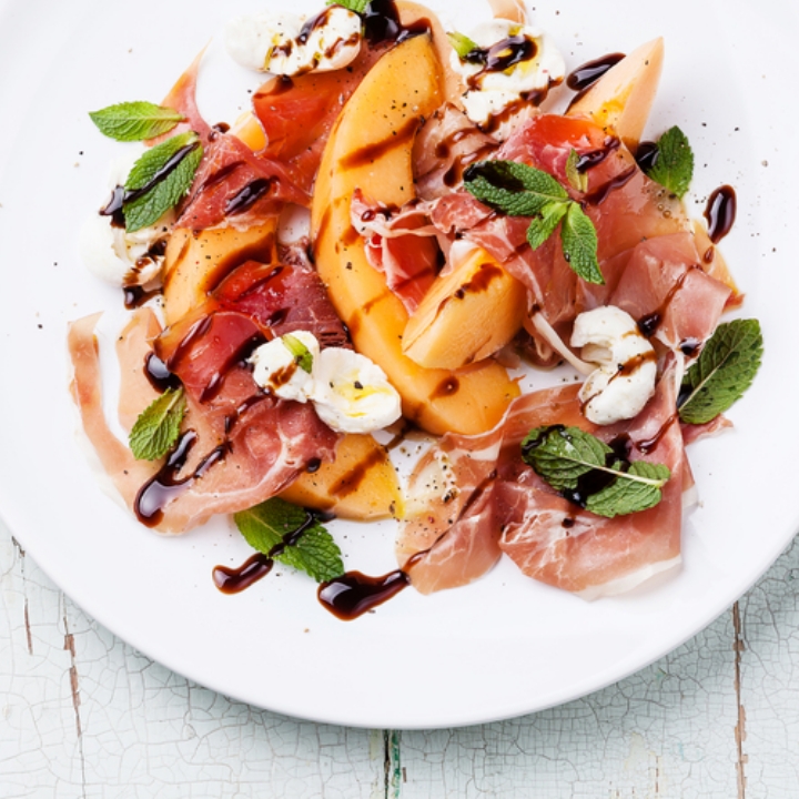 Grilled Cantaloupe Salad