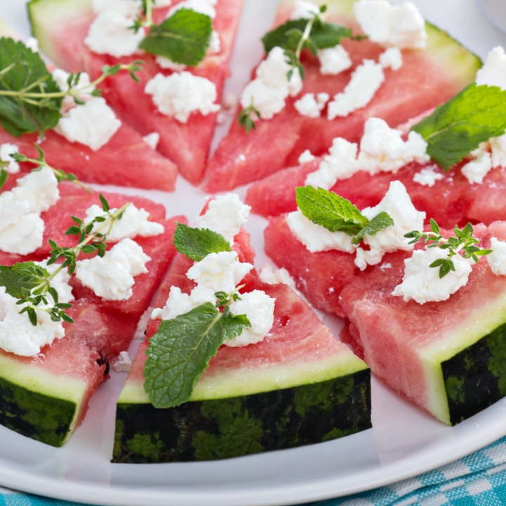 Watermelon and Feta Appetizers